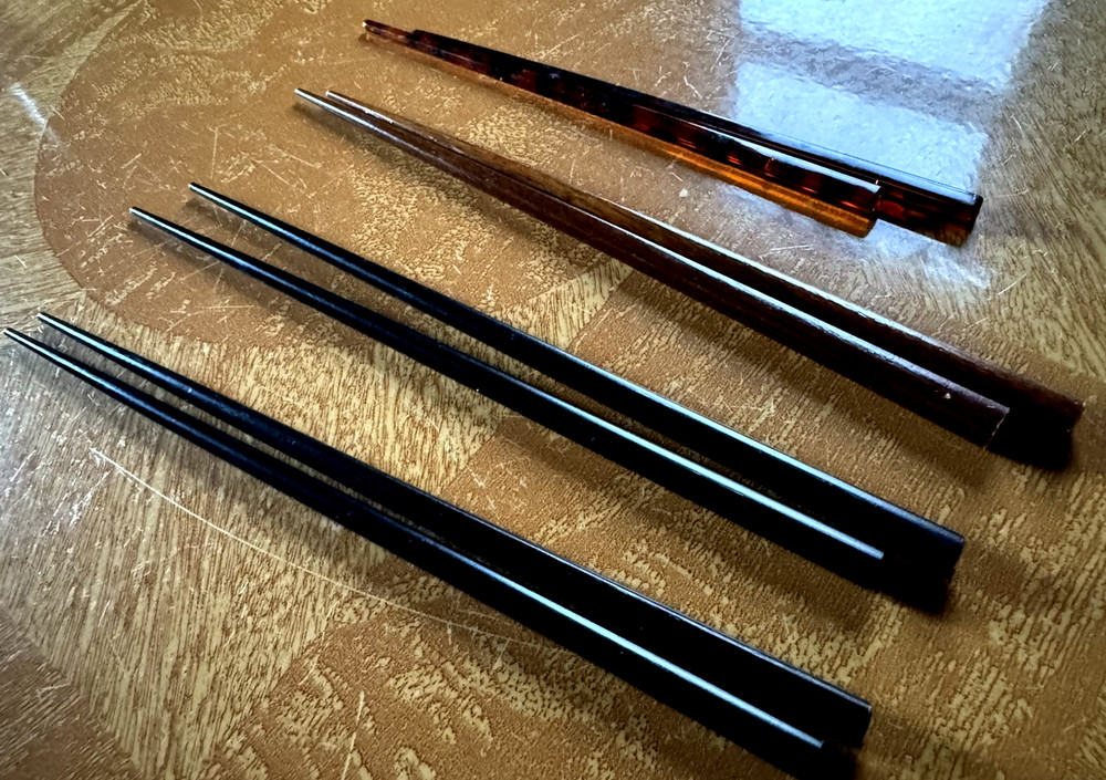 Vintage Chopsticks, 2 matched sets, 2 unmatched~332