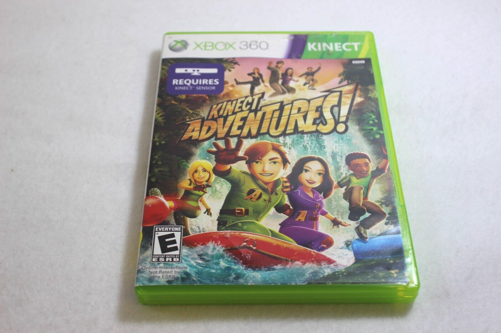 Microsoft Kinect Sensor for XBox 360 With Kinect Adventures Game ~ Complete