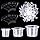 Professional Tattoo Ink Cups Set with Ink Cup Holders