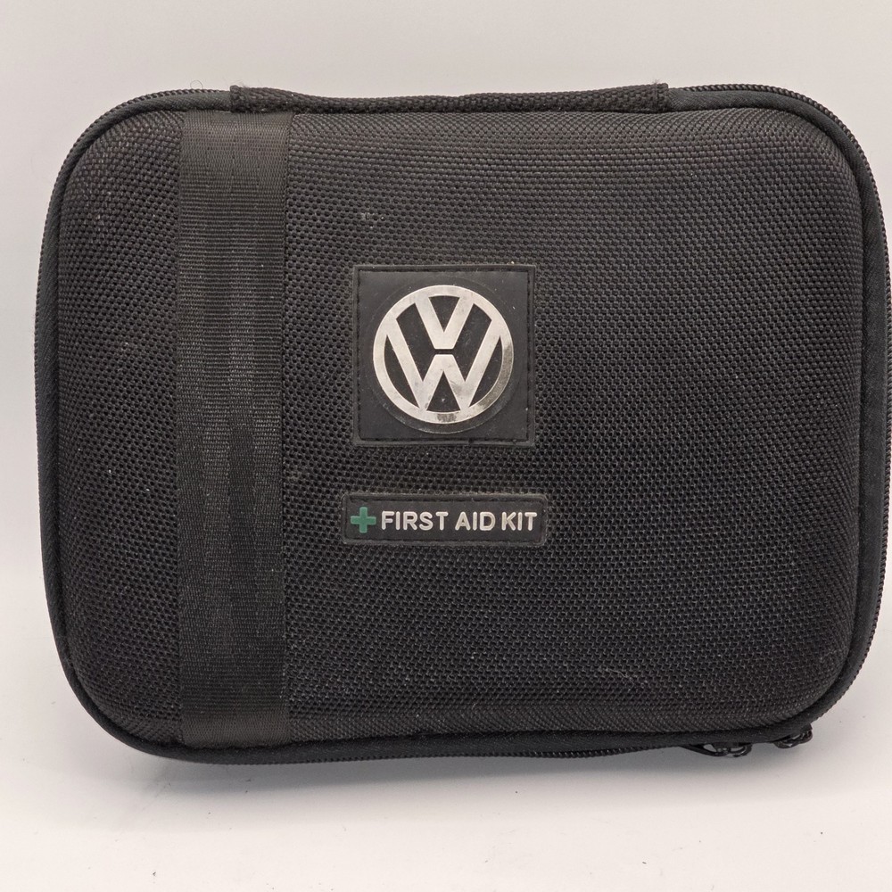 VW Volkswagen First Aid Kit Case, Zippered Hard Case, Empty (8YS)