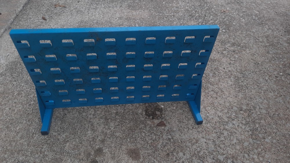 Heavy Duty Metal Single Sided Mobile Workshop Rack Bin Holder