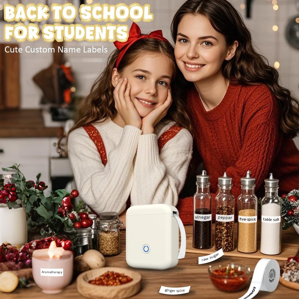 P11 New Version Label Maker Machine with Tape,300DPI Bluetooth Label Printer,...