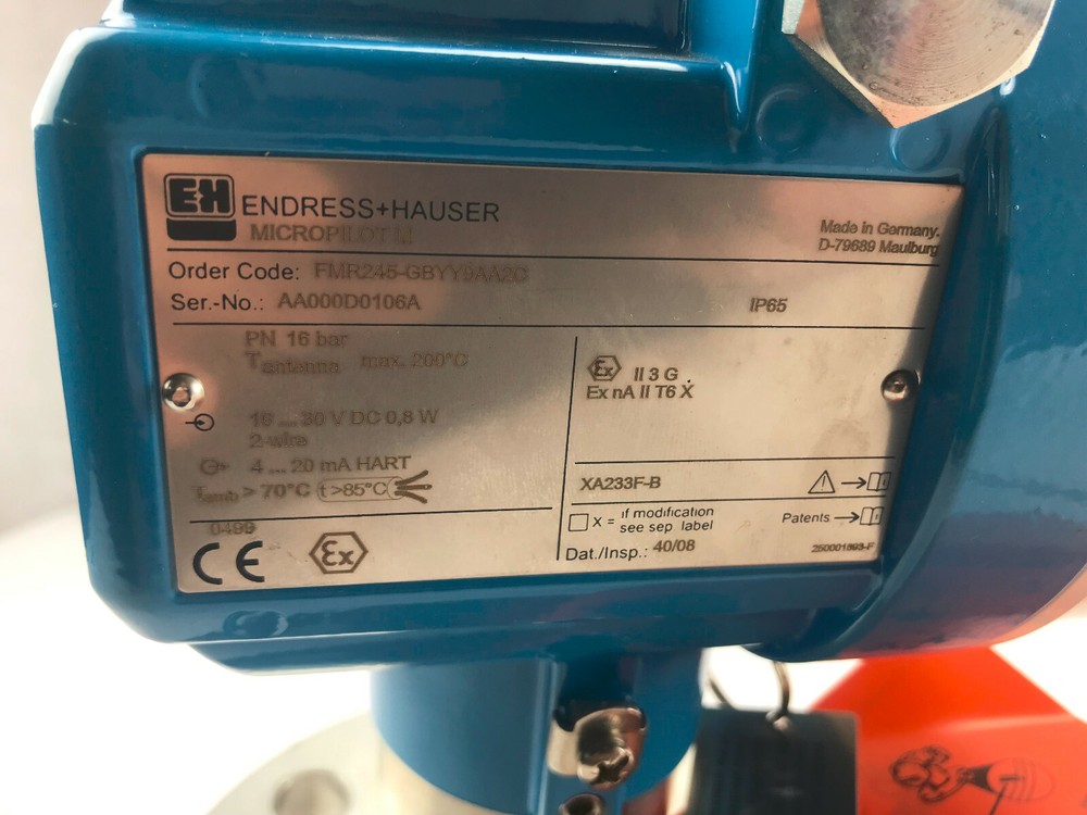 Endress+Hauser FMR245-GBYY9AA2C Micropilot M Transmitter Flow Meter