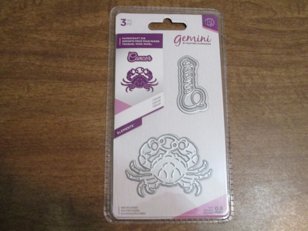 GEMINI PAPERCRAFT DIE CANCER
