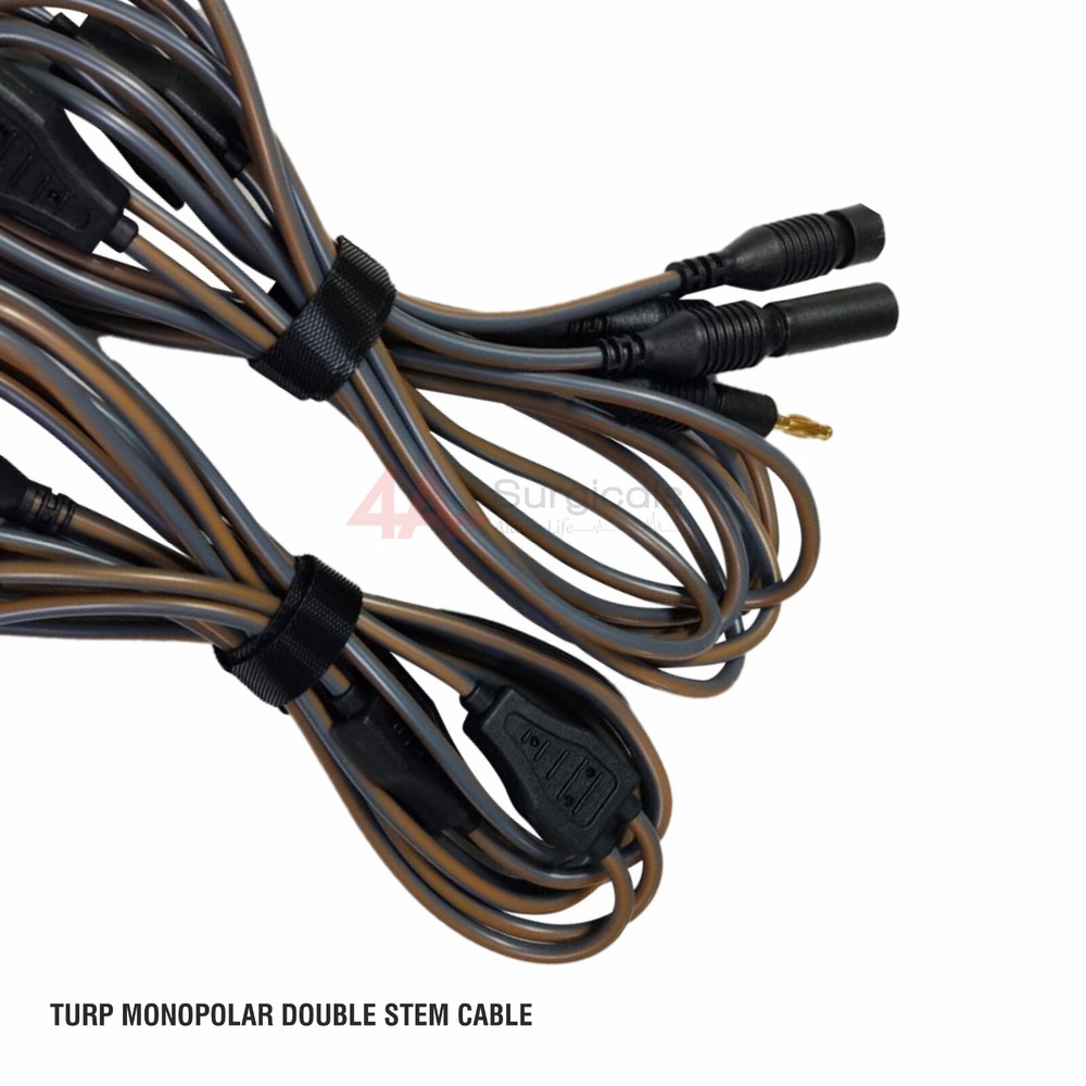 4A MONOPOLAR TURP HIGH FREQUENCY DOUBLE STEM CABLE