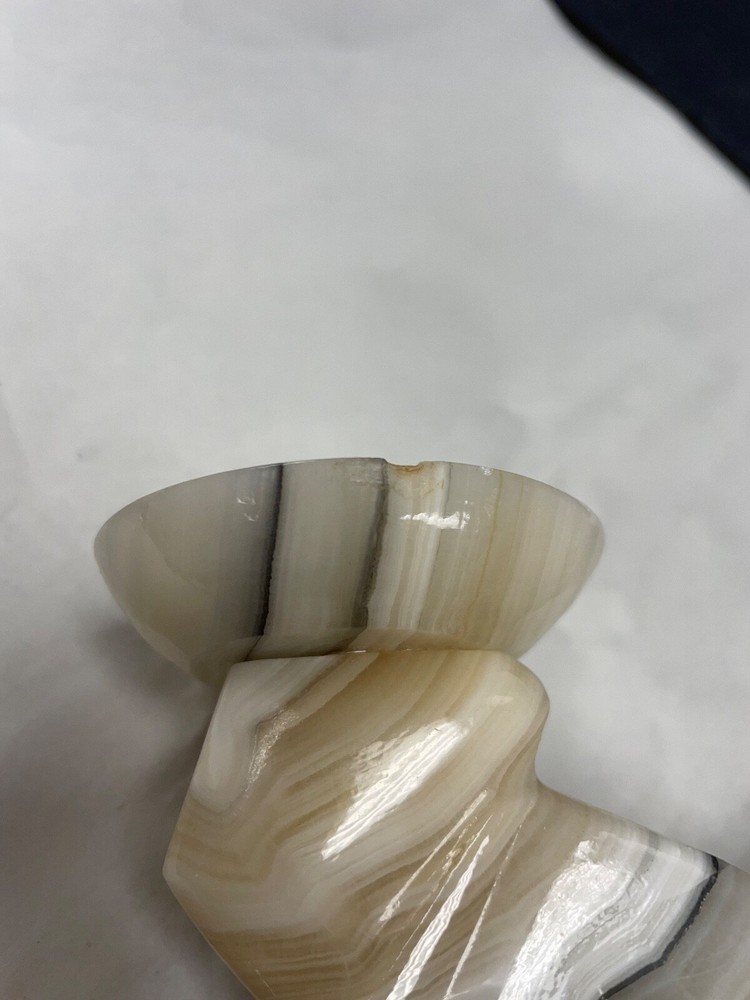 Vintage Onyx Ash Tray Mexican Onyx