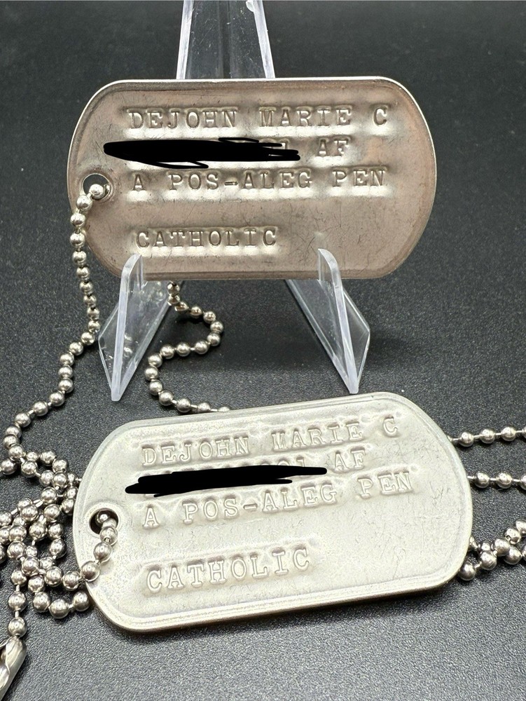 Desert Storm Nurse Dog Tags, Air Force