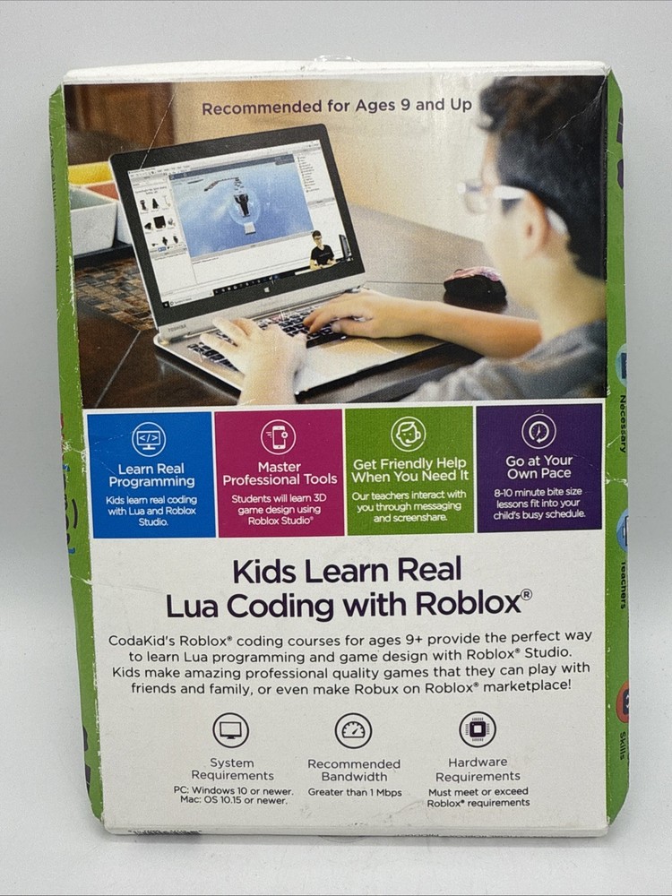 CodaKid Roblox Coding, Award-Winning, Coding for Kids, Ages 9+ (code)