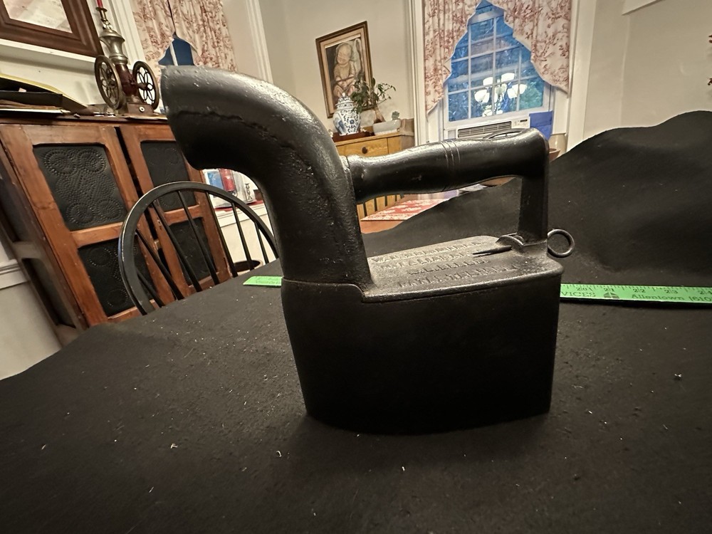 Antique 1852 Cummings Charcoal Sad Iron