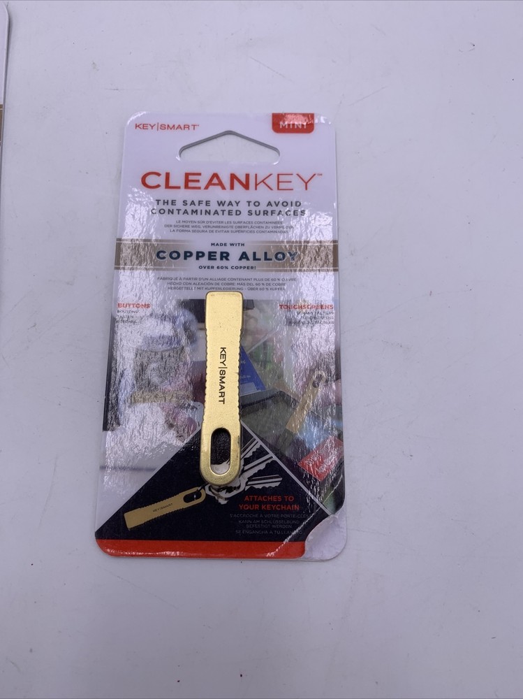 Lot of 2 CleanKey Copper Avoid Contaminated Surface Attach to Keychain