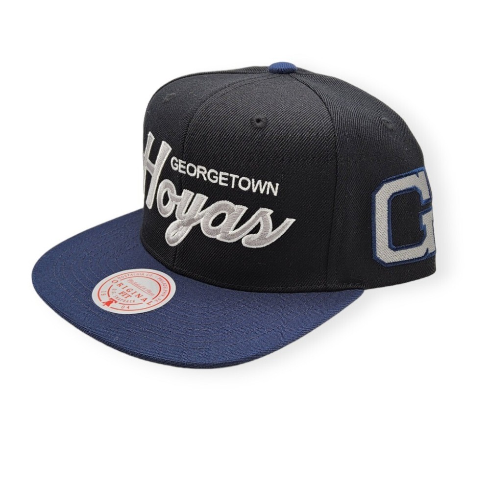 Mitchell & Ness Georgetown Hoyas Team Script 2.0 Adjustable Snapback Hat Cap