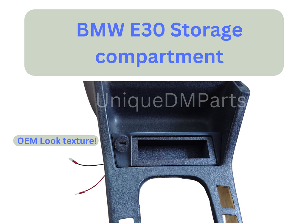 BMW E30 storage compartment, OEM look texture