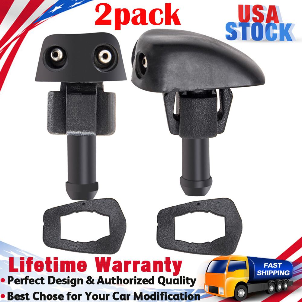 2 Window Windshield Wiper Nozzle Sprayer Washer Spray Nozzle Sprinkler Universal
