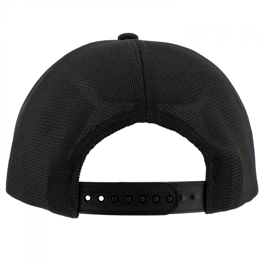 Miller High Life Patch Flat Bill Rope Hat Black