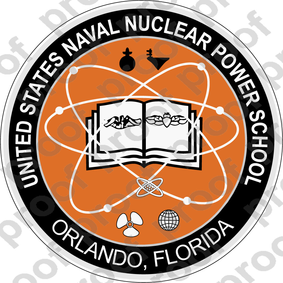 STICKER USN NUCLEAR POWER SCHOOL