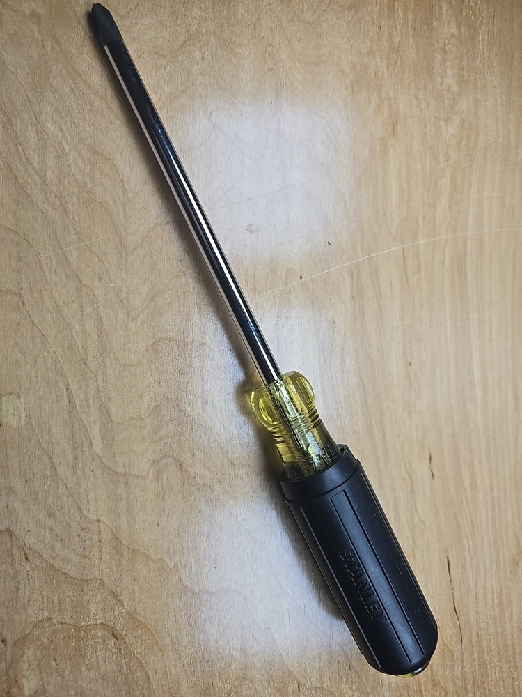 Stanley #3 Phillips Screwdriver - Rubber Handle Grip