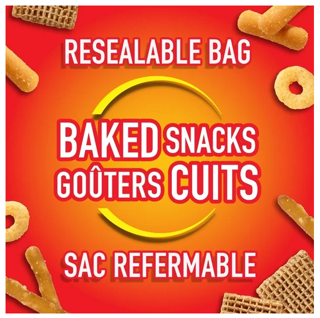 Crispers Bits & Bites Original Snack and Cracker Mix, 145g (3 Pack)