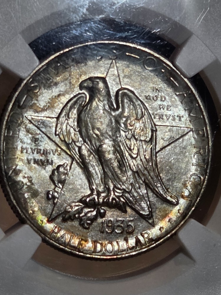 1935 S 50c Texas Half Dollar NGC MS65 "Toned"