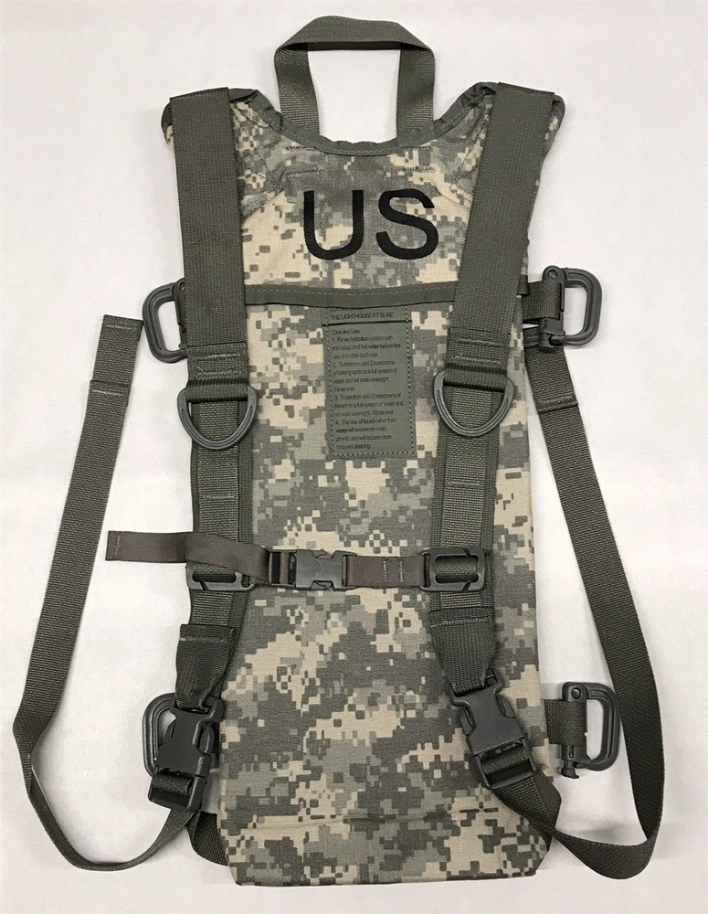 Authentic USGI Hydration System Carrier ACU Universal Cam MOLLE II [NO BLADDER]
