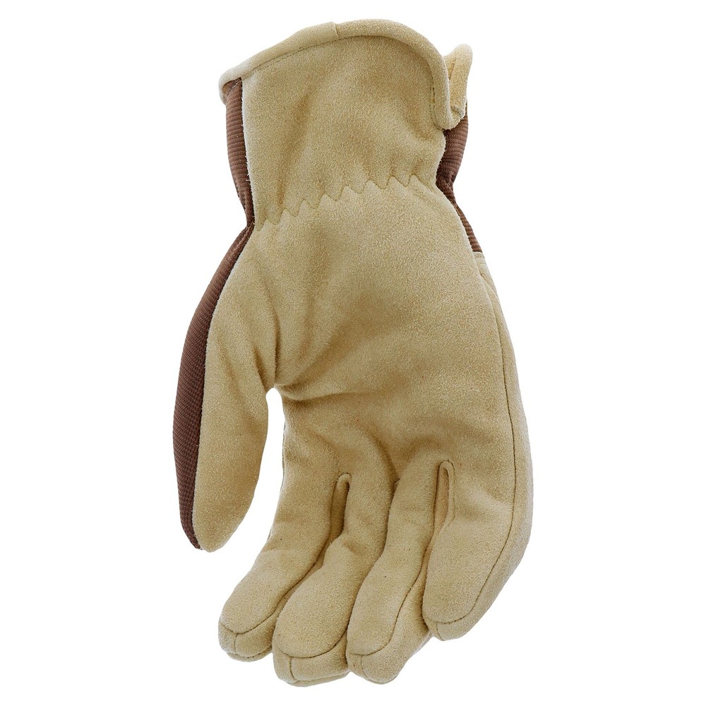 Deerskin Split-Leather Palm Men's Work Gloves, Thinsulate Lining, Winter Glov...