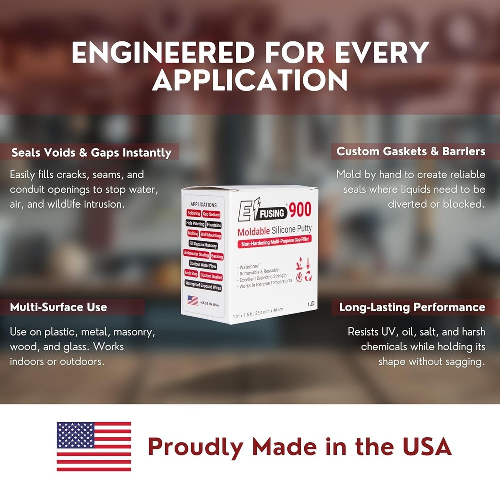 900 Moldable Silicone Putty - Gray