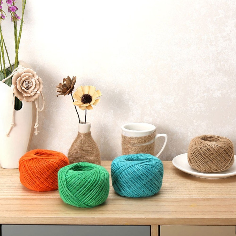 10 Pcs 25 M Thick Jute Twine Rope Decorative Packaging String