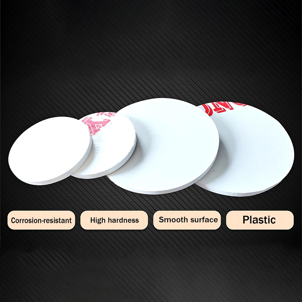 PVC Round Plastic Pads Disc Sheet-Hard Plastic Plate-Various Thicknesses & Size