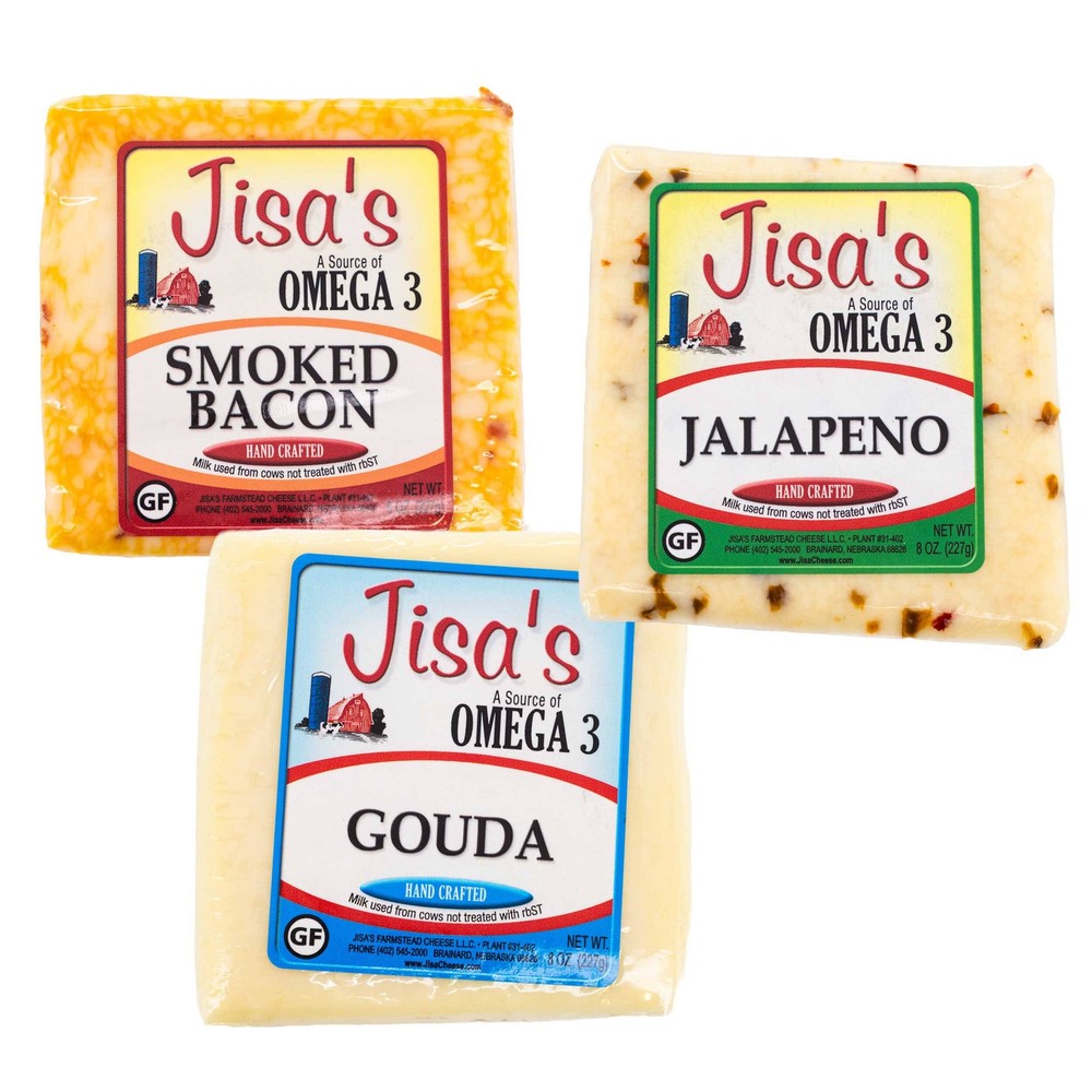 Best Farmstead Cheese Block 3 Piece Sampler | Multiple Flavors