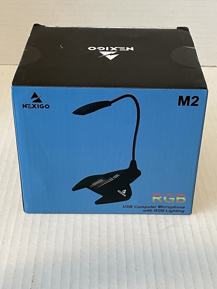 Nexigo USB Computer Microphone M2 with RGB Lighting