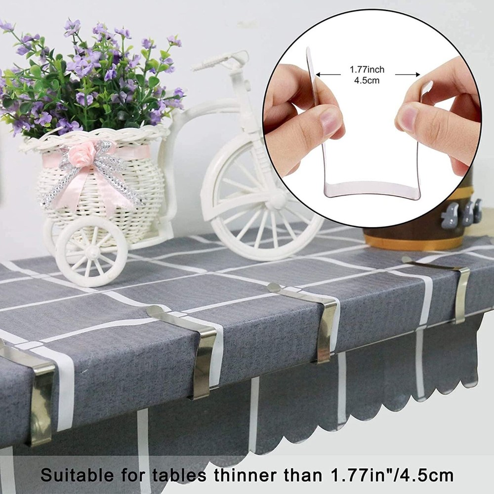 Tablecloth Clips Holders 18 Pack & 30 Pack, Table Cloth Cover Clips Party Supply