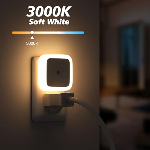 Night Light, Night Lights Plug into Wall 8-Pack, Nightlight Plug in Warm White