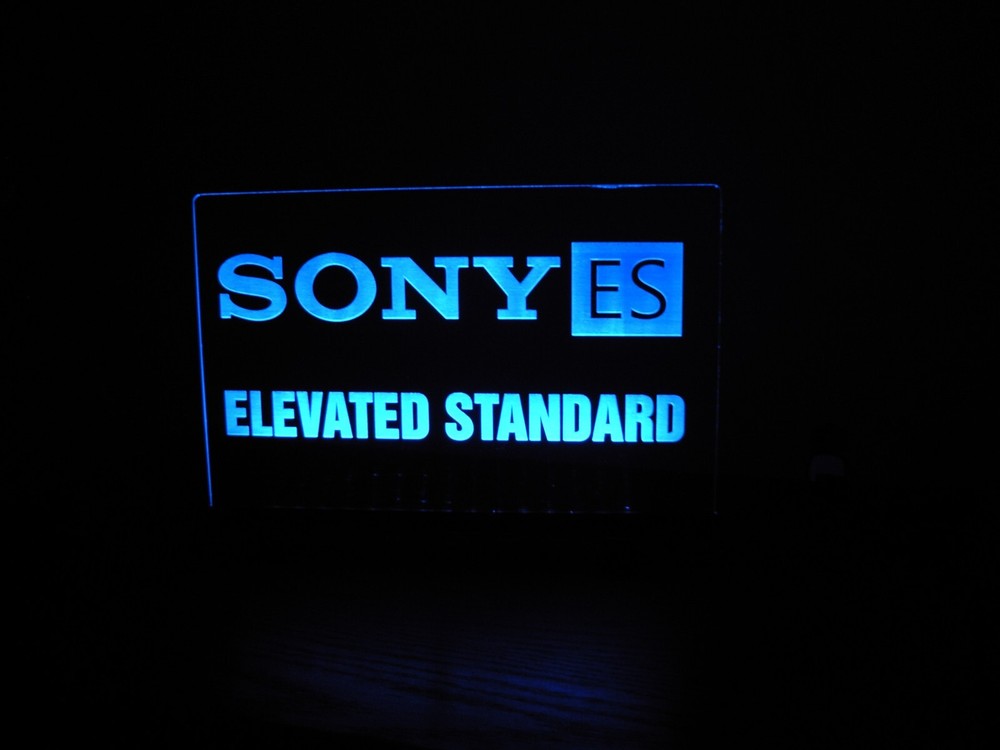 SONY ES ETCHED ACRYLIC LED SIGN