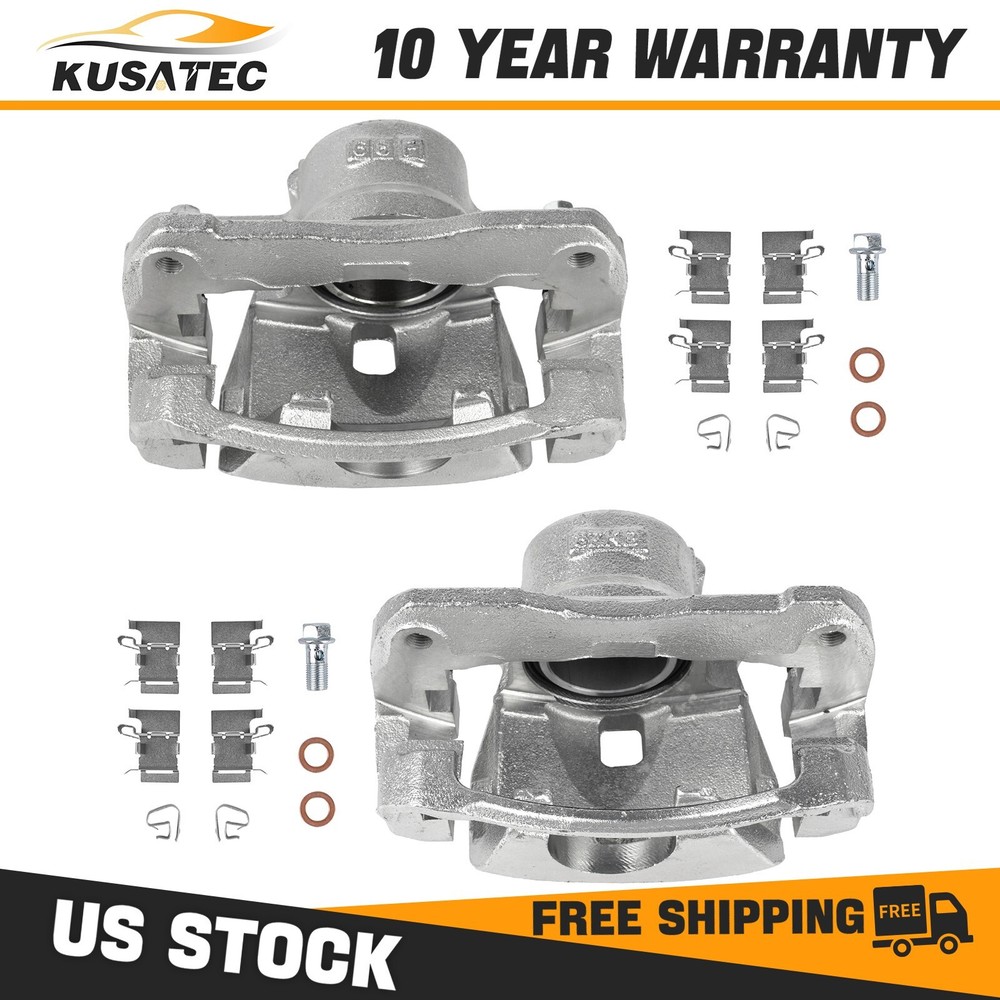 Pair Front Disc Brake Caliper For 2008-2018 Toyota Avalon 2007-2017 Camry