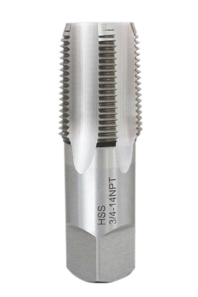 3/4'' to 14 H.S.S. Taper Pipe Tap-Npt, 3-1/4'' Oal, 1-3/8'' Thread Length, Ameri