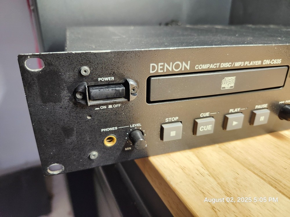 Vintage DENON DN-C635 Compact Disc / MP3 Player Rack Mount - Tested