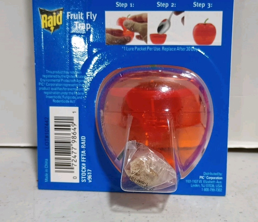 Lot Of 6 RAID FFTA-RAID Apple Fruit Fly Traps