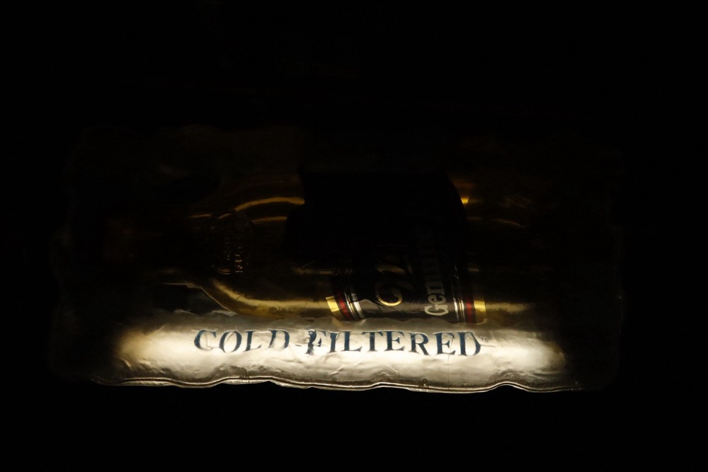 Miller Genuine Draft Bottle Encased in Ice Pool Table Light. *PLEASE READ*