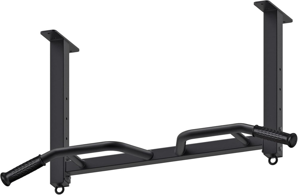 Kipika 32" Ceiling Mounted Pull Up Bar - Heavy Duty, Highly Adjustable, Multifun