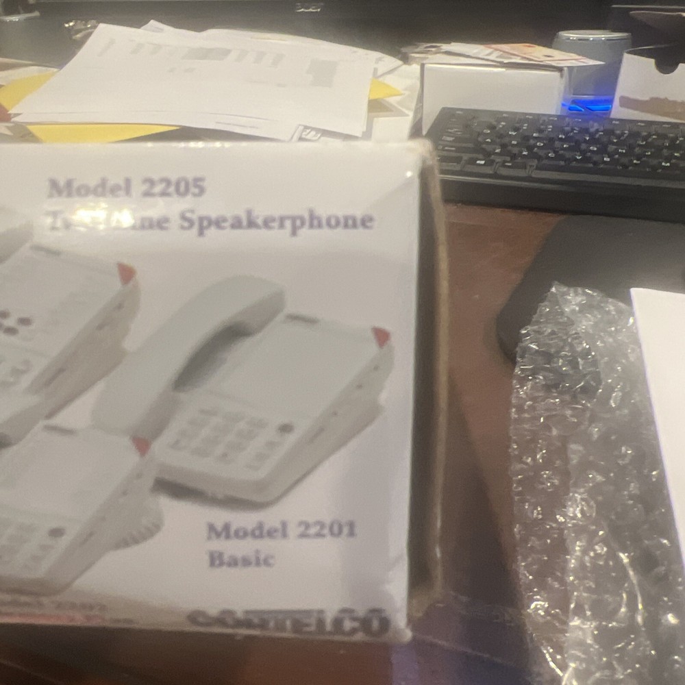 Cortelco Desk Phone 2201 Black New