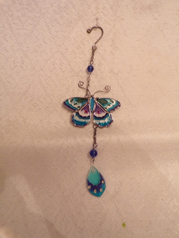 Butterfly Suncatcher Blue, Purple, Pink & White
