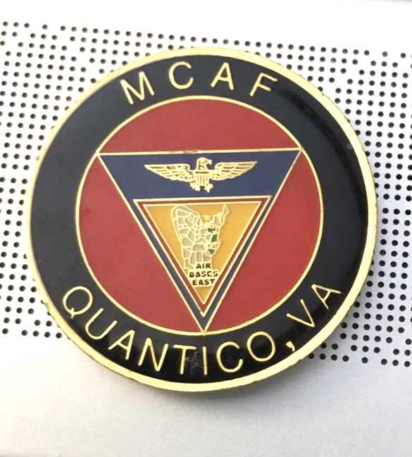 VTG US Marine MCAF Quantico, VA challenge Coin 1.5"