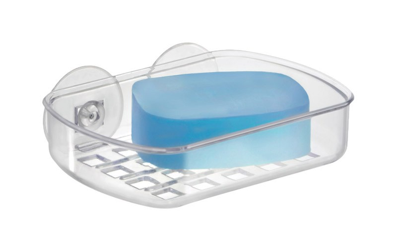 InterDesign 19600 Suction Soap Dish, Clear