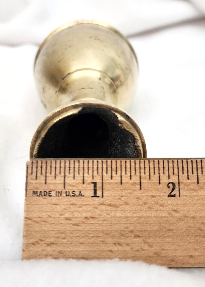 Andiron Brass Piece - Length 12”