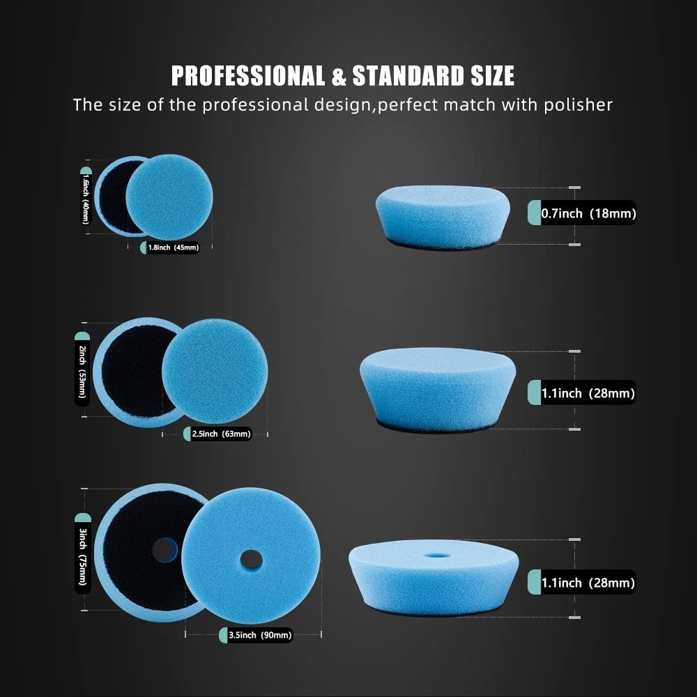SPTA 29pcs Drill Buffing Pad Kit for Car Detailing