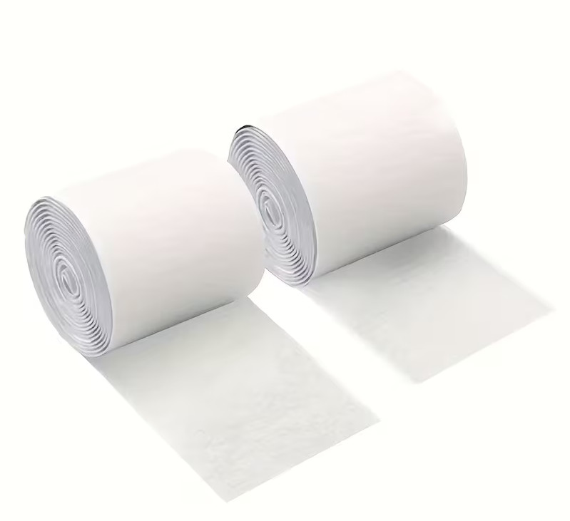 Velcro, 1.97" white, adhesive back, hook and loop, 2 yards