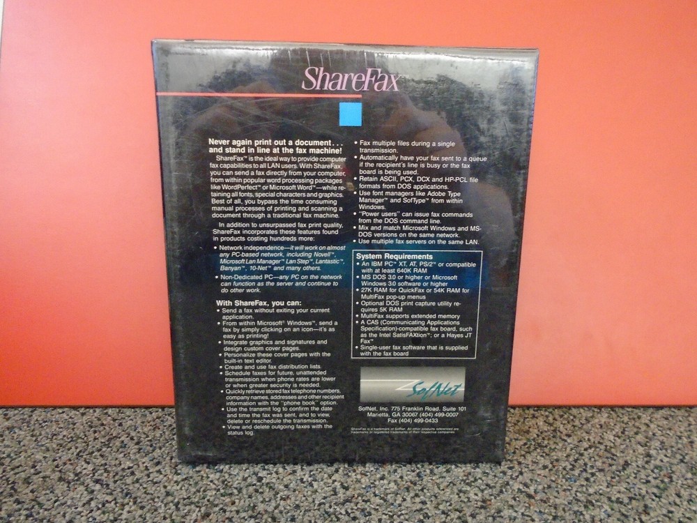 (Vintage) Sharefax Fax Server Software