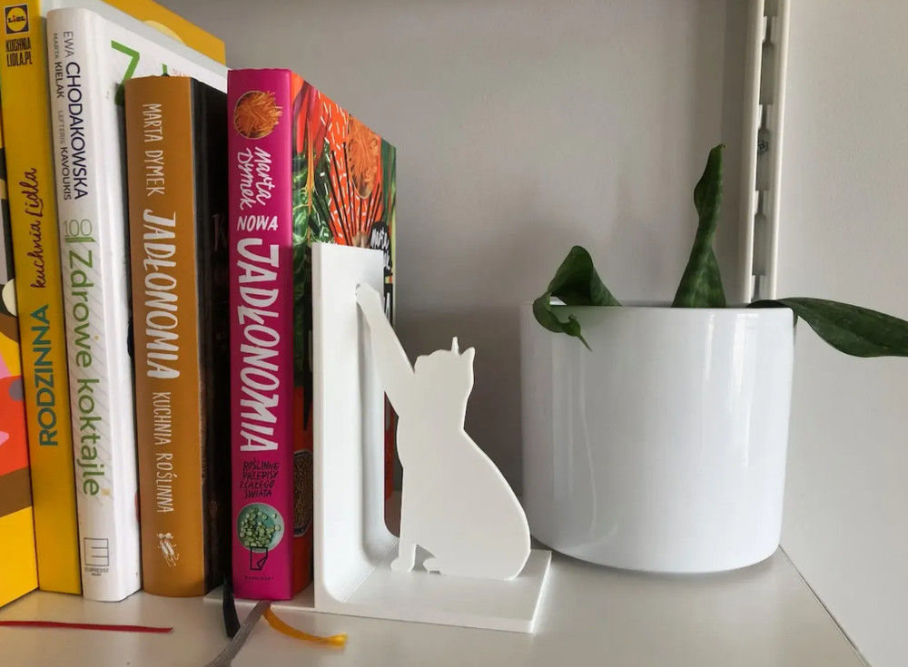 Cat Silhouette Bookend