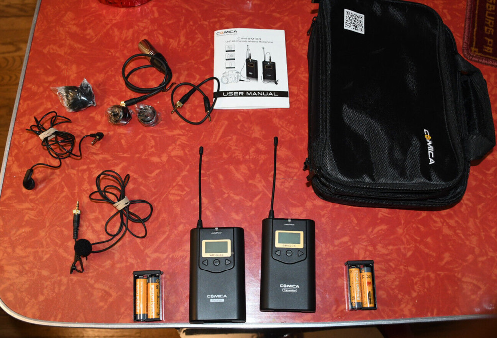 Comica Audio CVM-WM100 Camera-Mount Wireless Omni Lavalier Microphone System