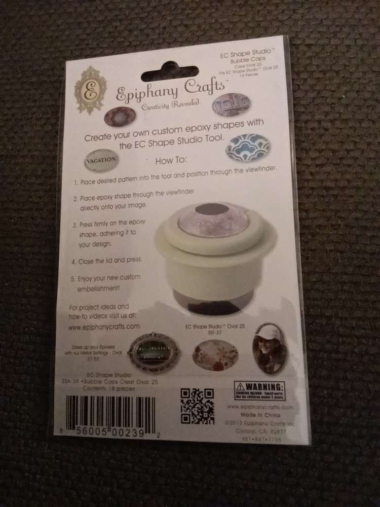 Epiphany "Clear Oval 25" Crafts Shape Studio SSA-39