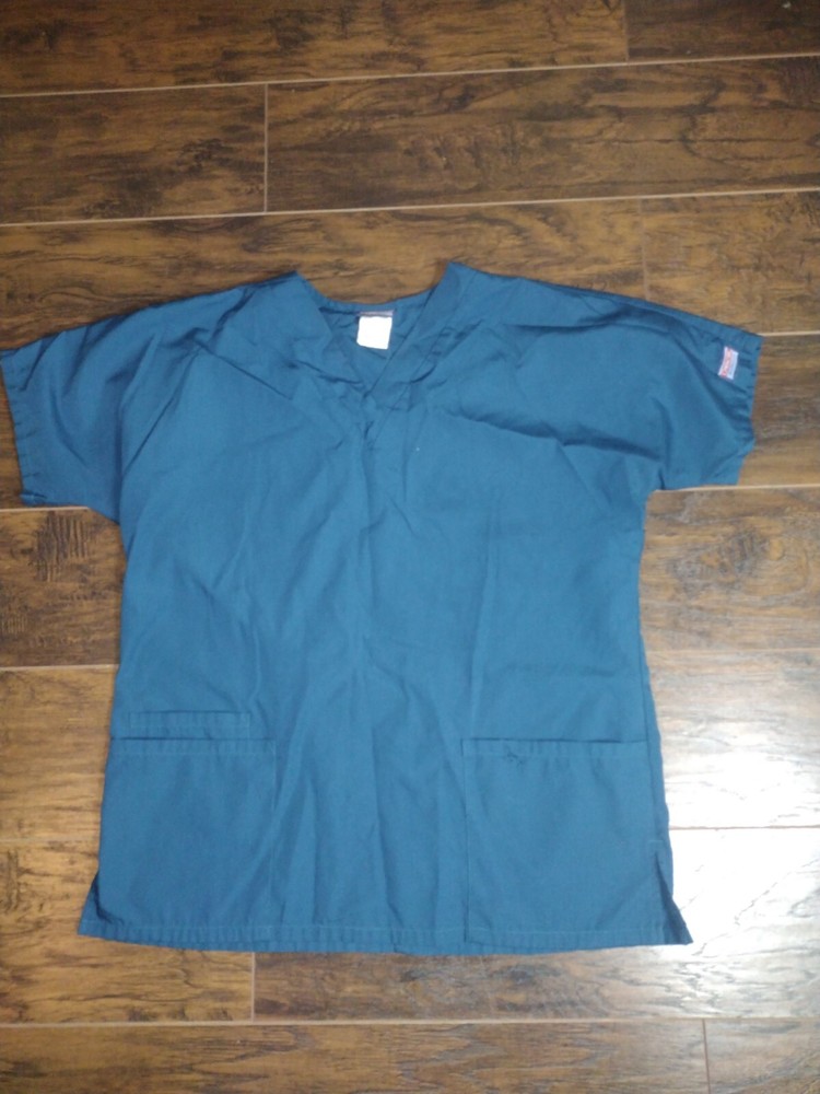 Cherokee Authentic Work Wear Scrubs Set Women’s  Size Medium & Small Blue